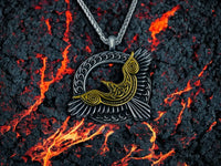 Collier Viking Corbeaux - Pendentif Hugin & Munin - Vikingart
