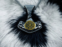 Collier Viking Mjollnir - Marteau Thor Vegvisir - Vikingart