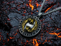 Collier Viking Loups - Pendentif Runique Vikingart