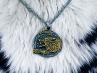 Collier Viking Loup Fenrir - Pendentif Aegishjalmur Vikingart