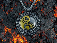 Collier Viking Patte Loup – Pendentif Runique
