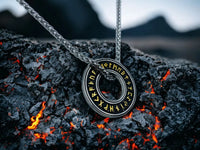 Collier Viking Cercle Runes - Pendentif Runique - Vikingart
