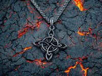 Collier Celtique Wicca - Pendentif Noeud de Sorcière - Vikingart