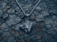 Collier Fantasy Loup – Pendentif Tête Loup