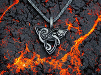 Collier Fantasy Chat - Pendentif Triquetra Vikingart