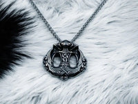 Collier Viking Mjölnir - Pendentif Marteau de Thor - Corbeaux Hugin & Munin Vikingart