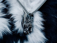 Collier Fantasy - Pendentif Tête Dragon Vikingart