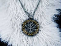 Collier Viking Aegishjalmur - Pendentif Runique Vikingart