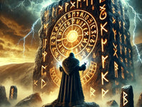 Runes vikings gravées sur pierre ancienne - Symboles nordiques et signification historique