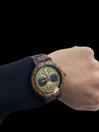Montre en Bois Arbre de Vie & Runes Vikings (Copie) Vikingart