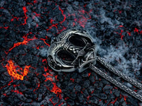 Collier Viking Mjölnir - Pendentif Marteau de Thor - Corbeaux Hugin & Munin Vikingart