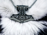 Collier Viking Mjollnir Marteau de Thor Fenrir Vegvisir - Vikingart