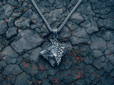 Collier Fantasy Loup – Pendentif Tête Loup 